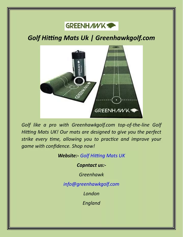 golf hitting mats uk greenhawkgolf com