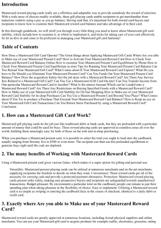 The last word Manual to Mastercard Gift Card Balance Stability