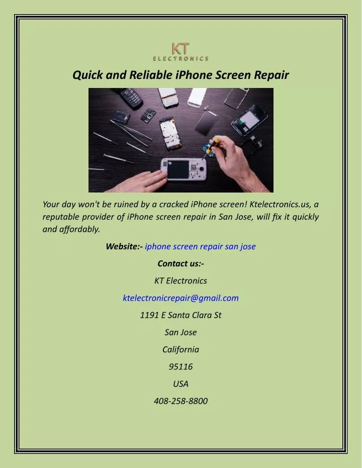 quick and reliable iphone screen repair