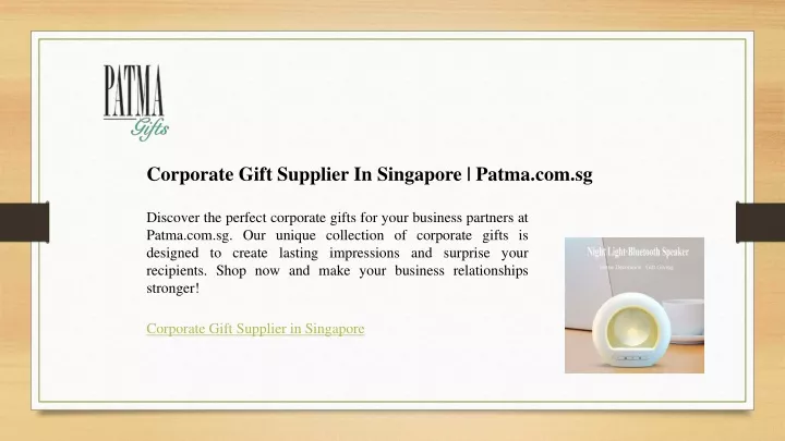corporate gift supplier in singapore patma com sg
