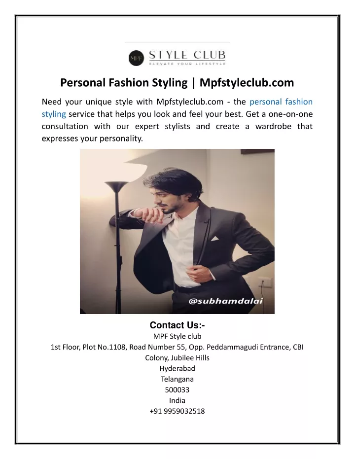 personal fashion styling mpfstyleclub com