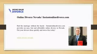 Online Divorce Nevada-Instantonlinedivorce