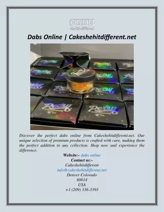 Dabs Online  Cakeshehitdifferent.net