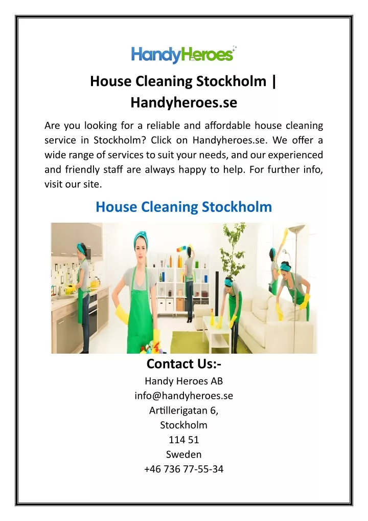 house cleaning stockholm handyheroes se