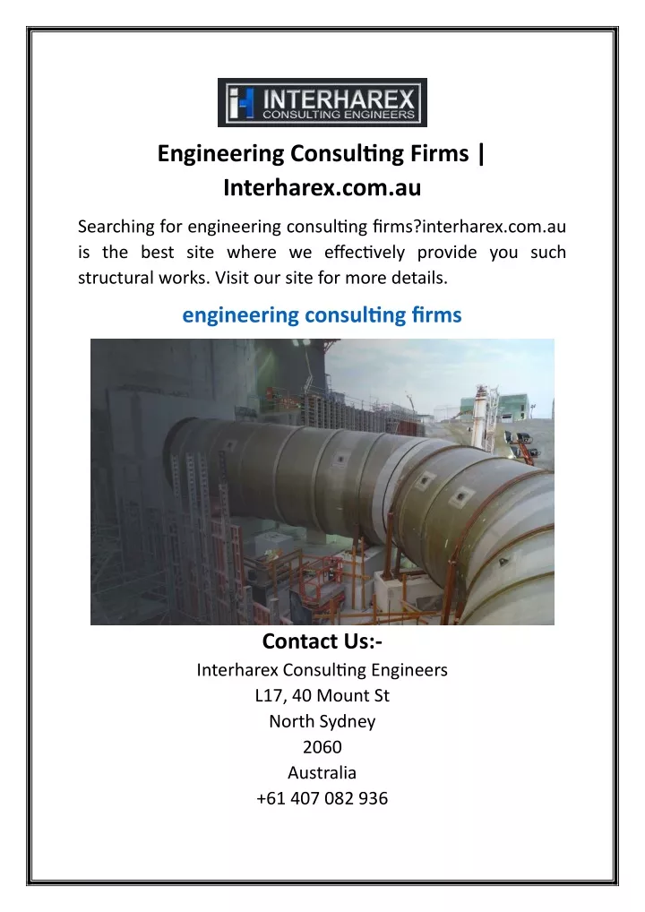 engineering consulting firms interharex com au