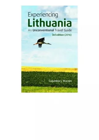 Ebook download Experiencing Lithuania 3Rd Edition 2016 full