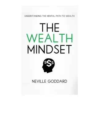 Download PDF The Wealth Mindset Understanding The Mental Path To Wealth free acc