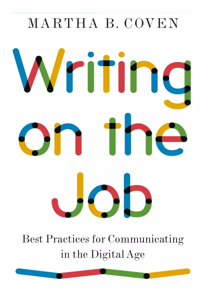writing on the job best practices