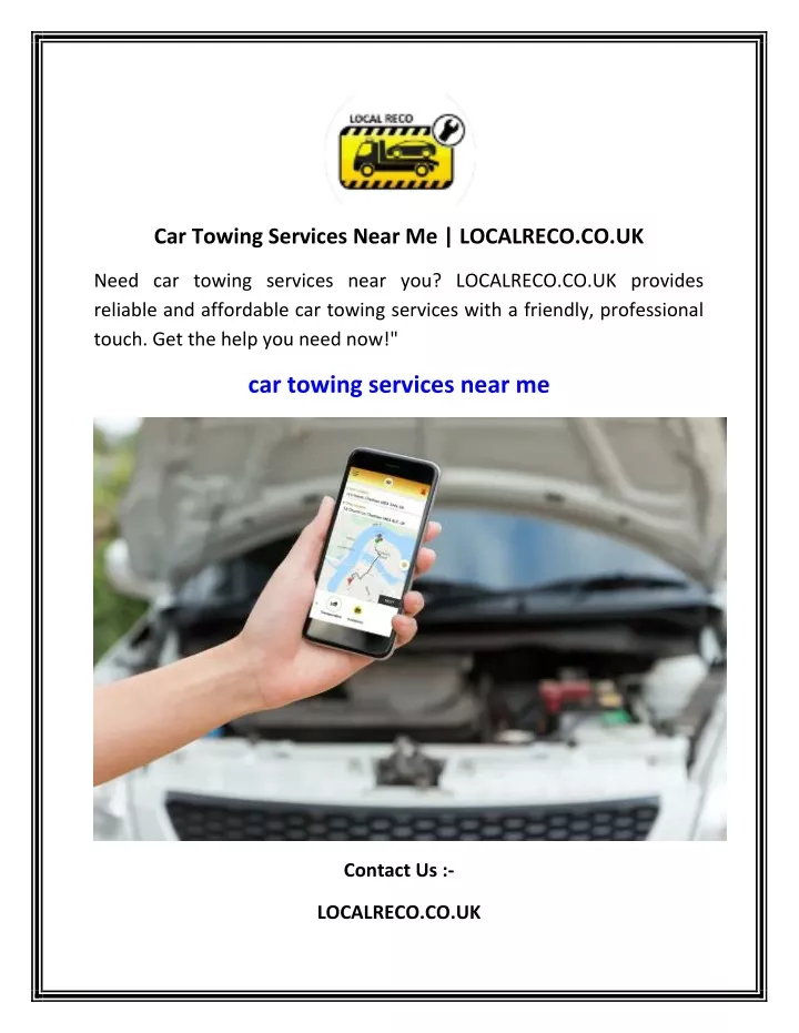 car towing services near me localreco co uk