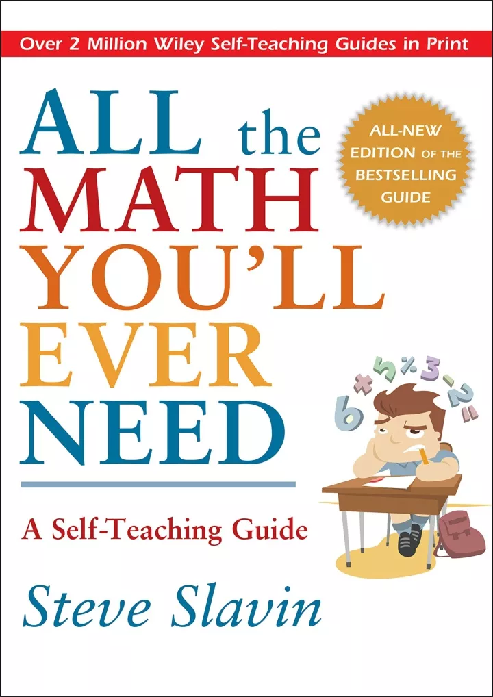 pdf all the math you ll ever need a self teaching