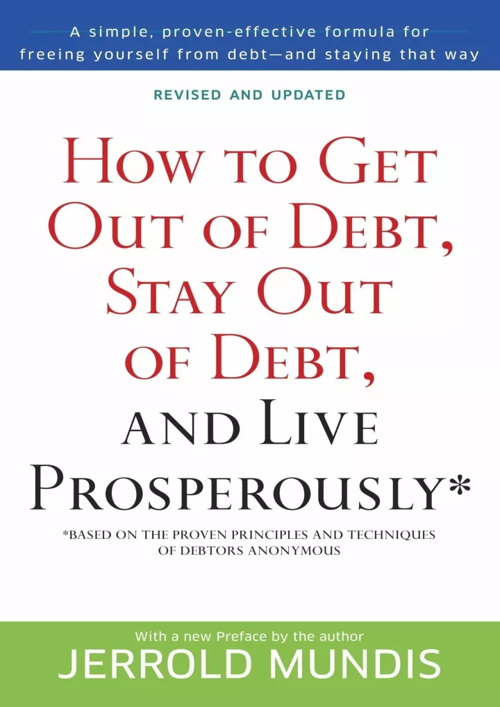 pdf read download how to get out of debt stay