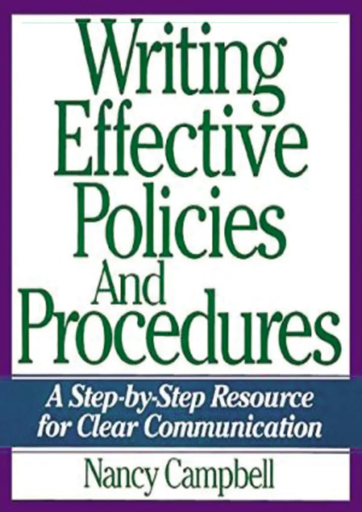 pdf read online writing effective policies