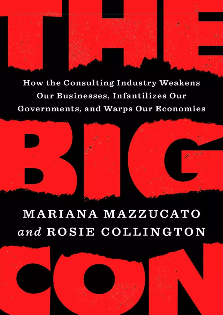 download pdf the big con how the consulting