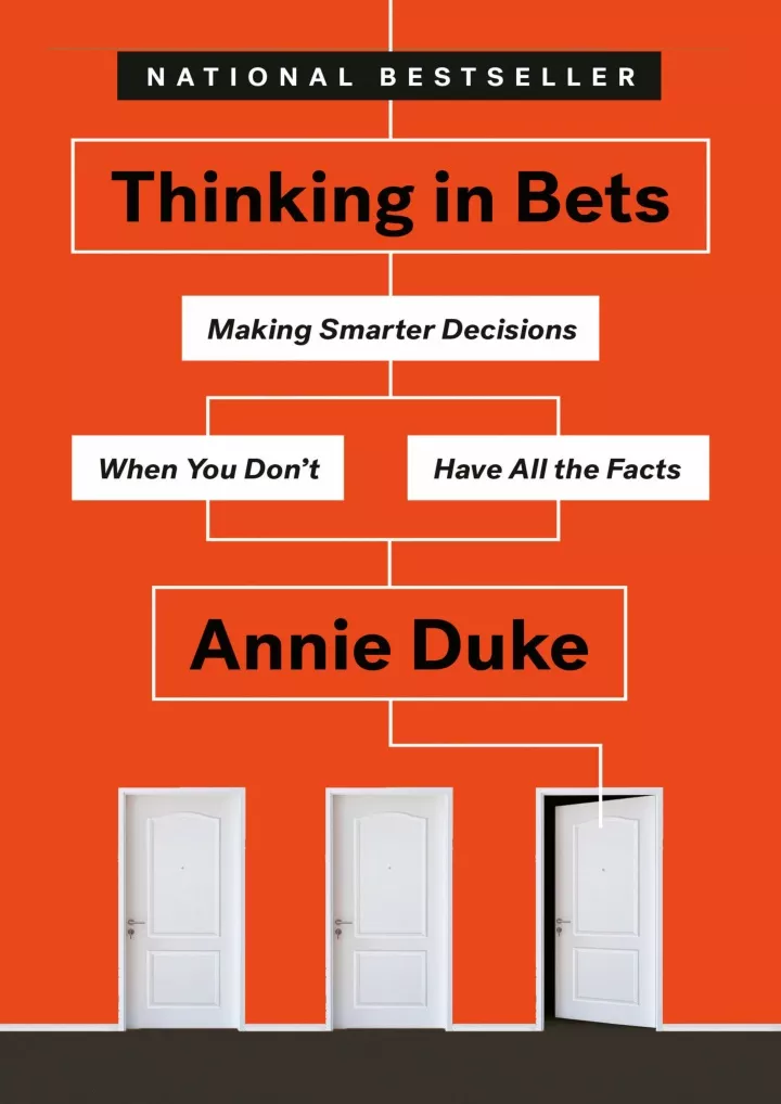 read pdf thinking in bets making smarter