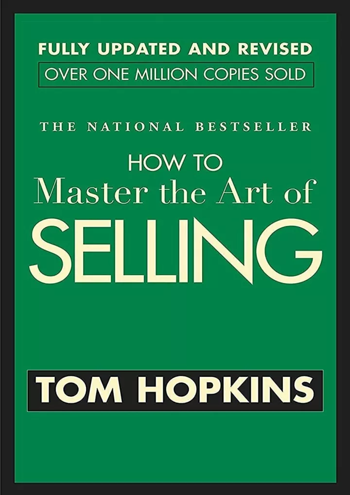 read pdf how to master the art of selling