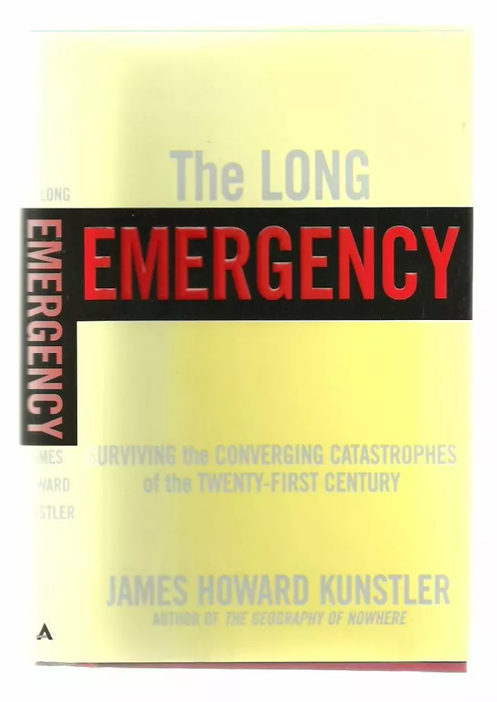 pdf the long emergency surviving the converging