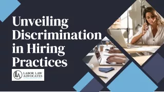 Unveiling Discrimination in Hiring Practices
