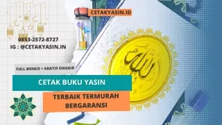 Jasa Cetak Buku Yasin