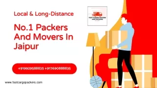 No.1 Packers And Movers In Jaipur - Fast Cargo Movers And Packers