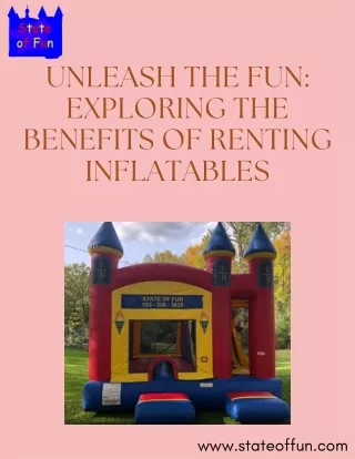 Affordable Bouncing Fun: Inflatables by State of Fun