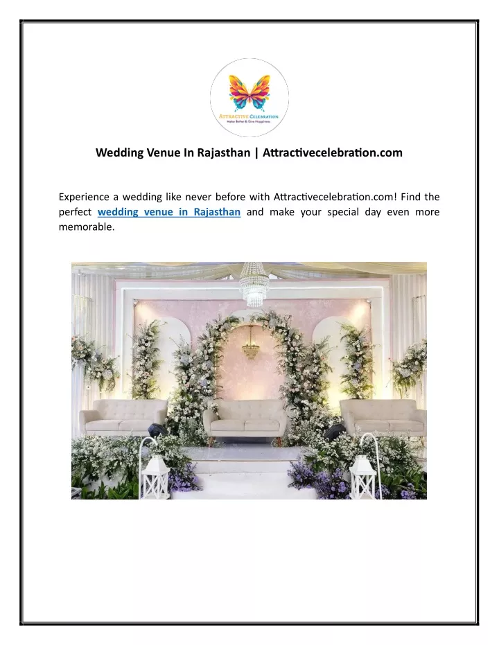 wedding venue in rajasthan attractivecelebration