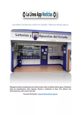Sociedad y tendencias online en España | Noticias.lalinea-app.es