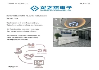 Shenzhen PCB ELECTRONICS LTD-Company Profile