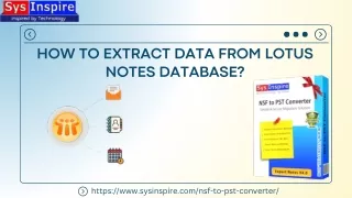 How to Extract Data from Lotus Notes Database?