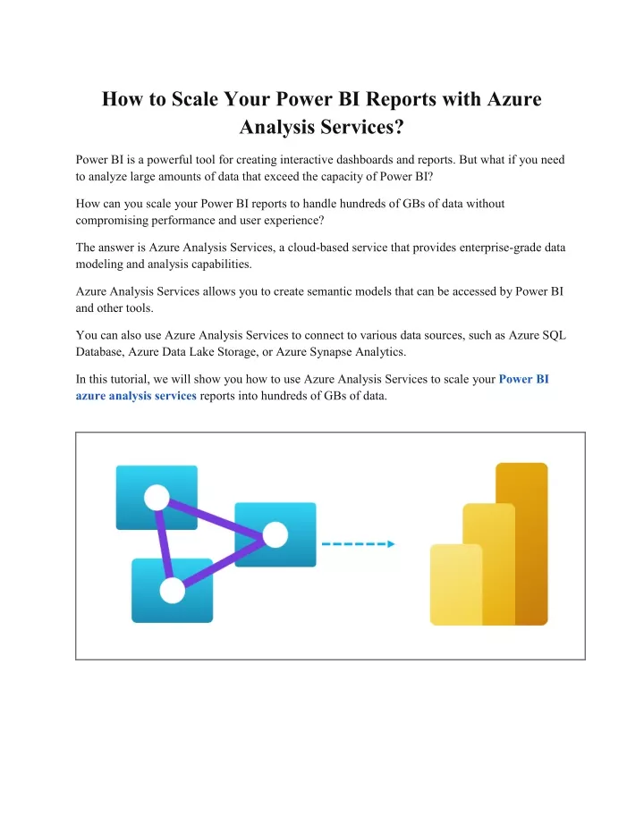 how to scale your power bi reports with azure