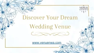 Discover Your dream with wedding venue