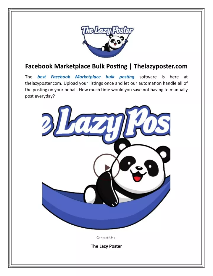 facebook marketplace bulk posting thelazyposter