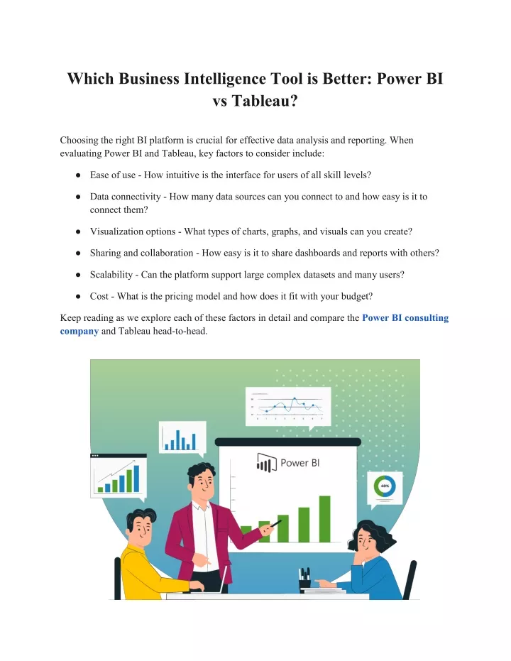 which business intelligence tool is better power