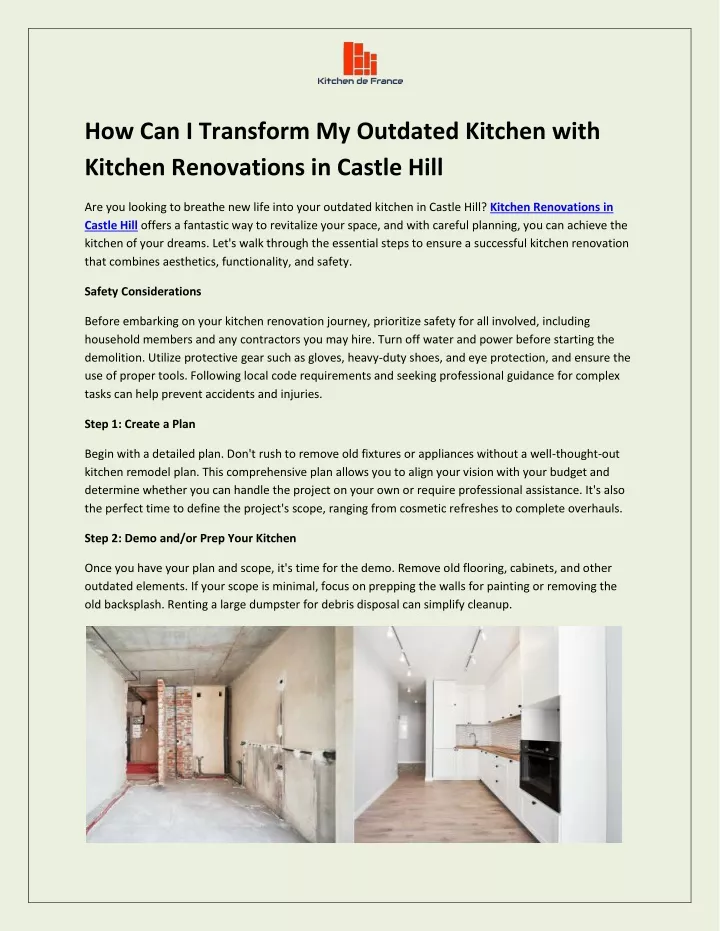 how can i transform my outdated kitchen with