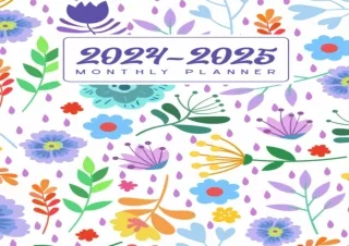 [EPUB] DOWNLOAD 2024-2025 Monthly Planner: 24 Months Schedule Organizer from January 2024 to December 2025 | Two Year At