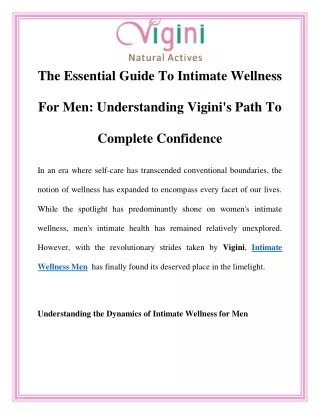 the essential guide to intimate wellness