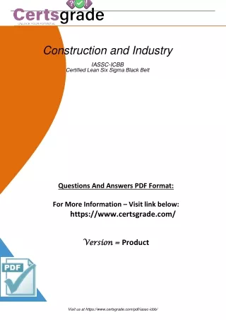 Pass iassc-icbb Construction and Industry Certification Exam Pdf Dumps