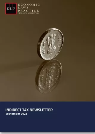 Indirect Tax Newsletter – September 2023