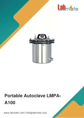 portable autoclave lmpa a100