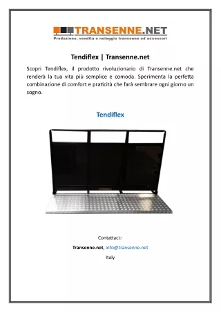 Tendiflex  Transenne.net