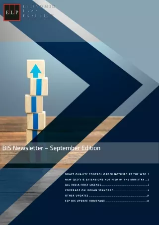 BIS newsletter – September Edition
