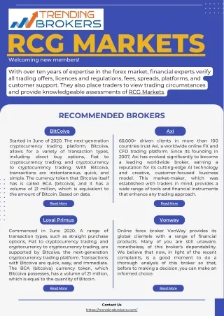 RCG markets