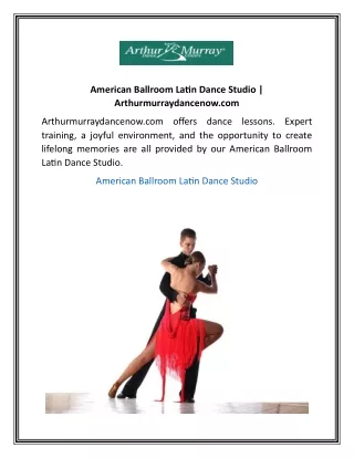 American Ballroom Latin Dance Studio Arthurmurraydancenow