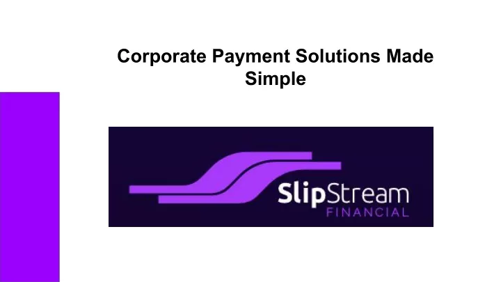 corporate payment solutions made simple