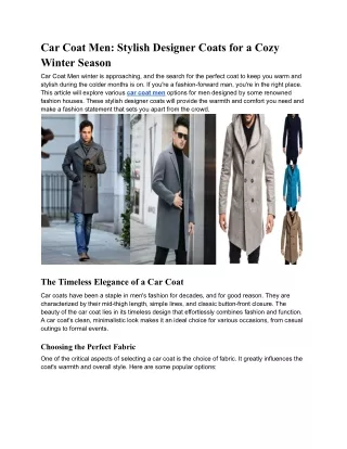 Car Coat Men: Stylish Designer Coats for a Cozy Winter Season.pdf