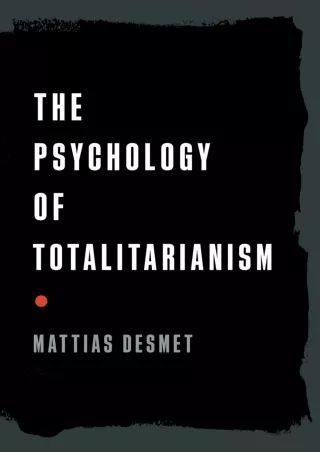 PDF_ The Psychology of Totalitarianism