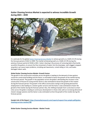 gutter cleaning services market is expected