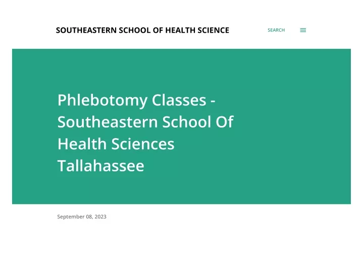 southeastern school of health science