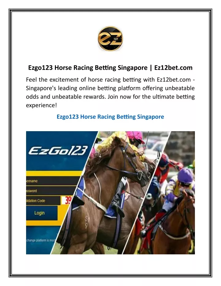 ezgo123 horse racing betting singapore ez12bet com