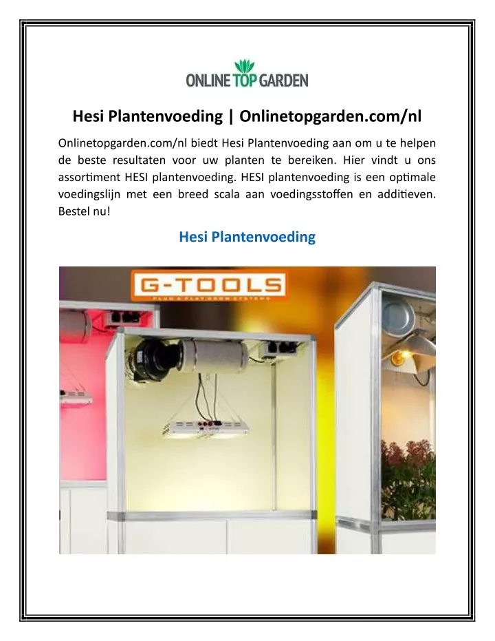 hesi plantenvoeding onlinetopgarden com nl