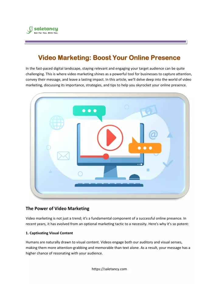 video marketing boost your online presence video